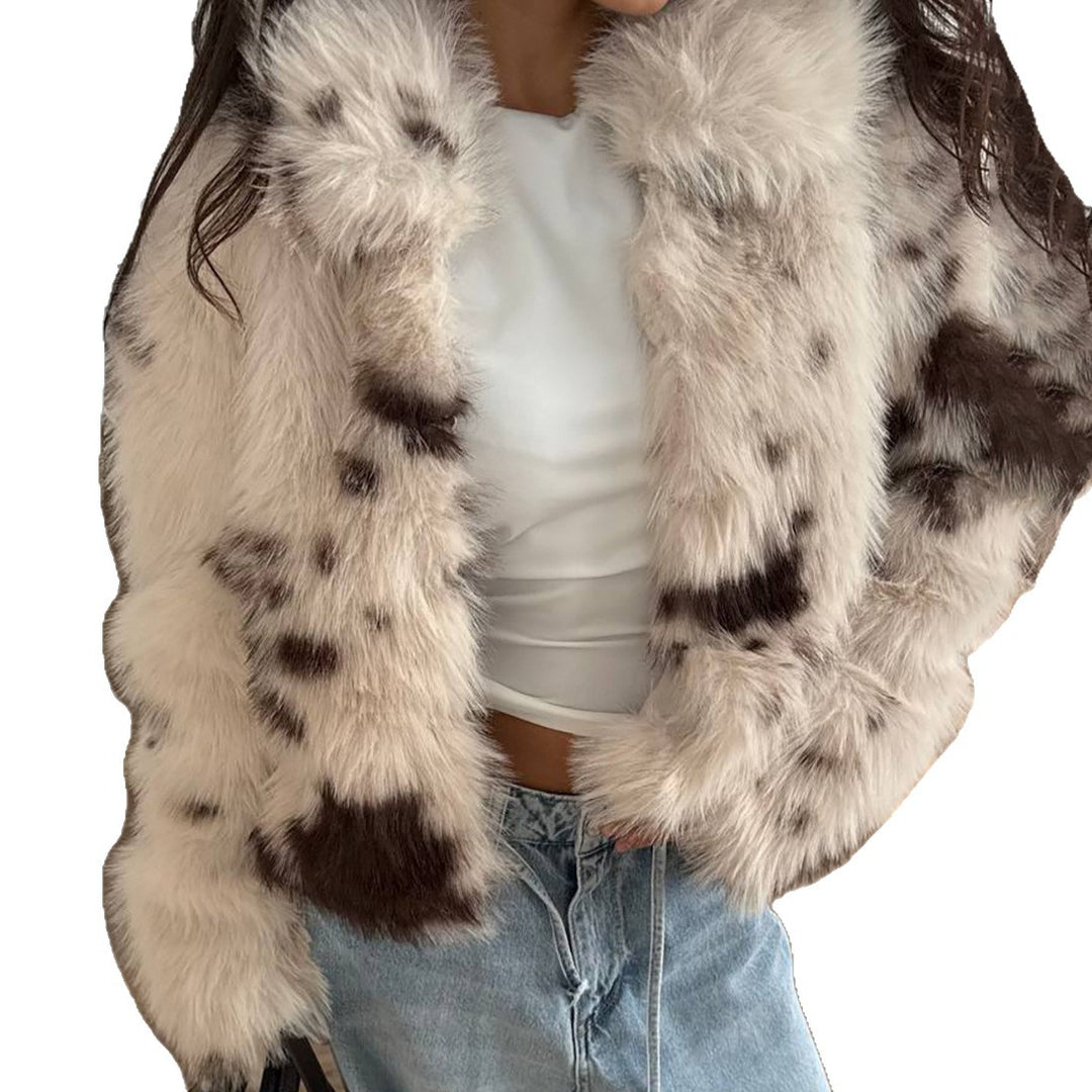 Damen Oversized Kunstfelljacke Drune