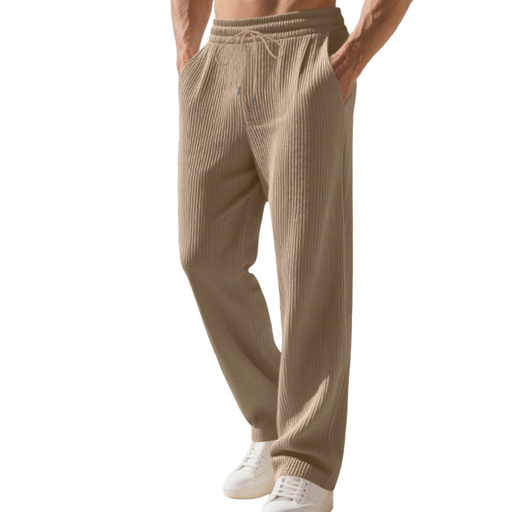 Herren Relaxed-Fit Strick-Jogginghose mit feiner Rippstruktur Drune