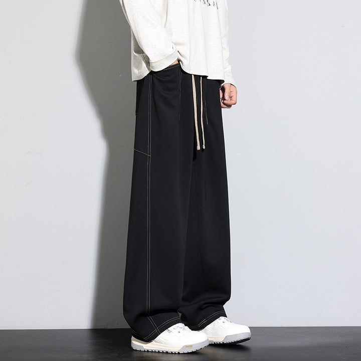 Damen Weite Palazzo‑Hose mit hohem Elastbund & Kordelzug Drune