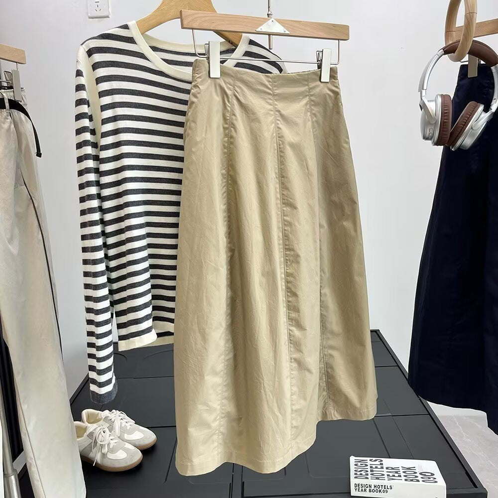 Damen Midirock mit elegantem Schnitt und praktischem Reißverschluss Drune