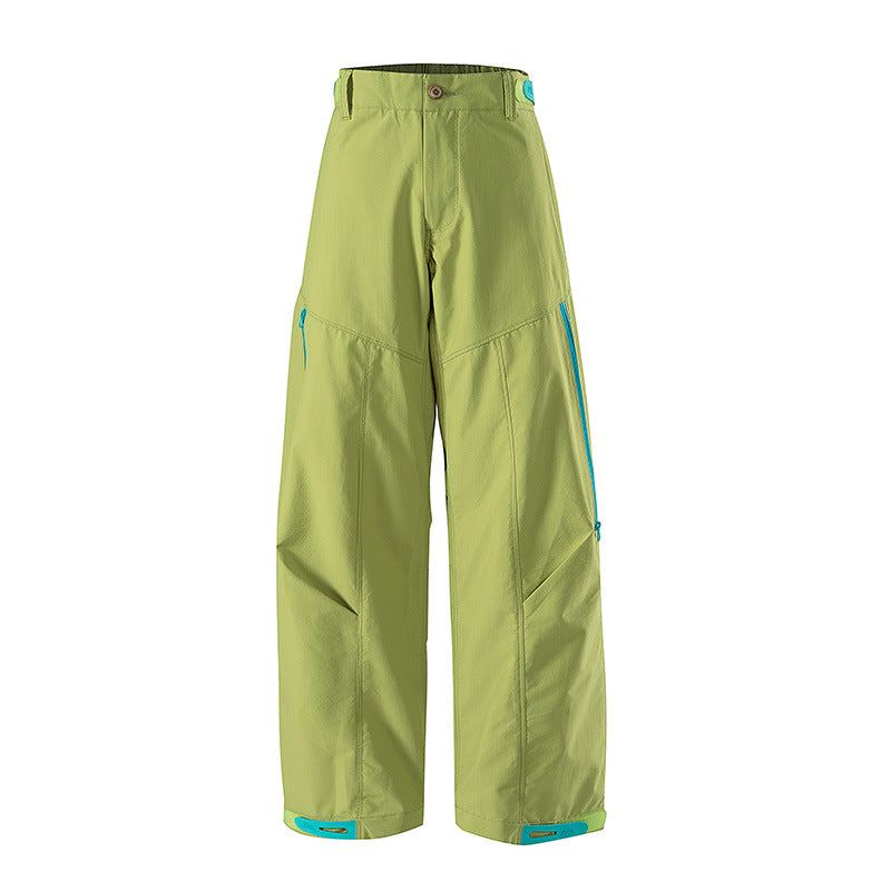 Damen Weite technische Trekkinghose mit verstärkten Knien, Reißverschlusstaschen und verstellbarem Saum Drune