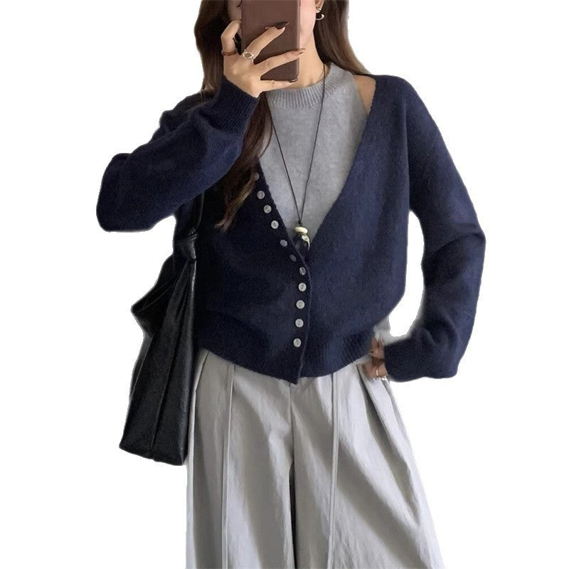 Damen lockerer Strickcardigan Drune