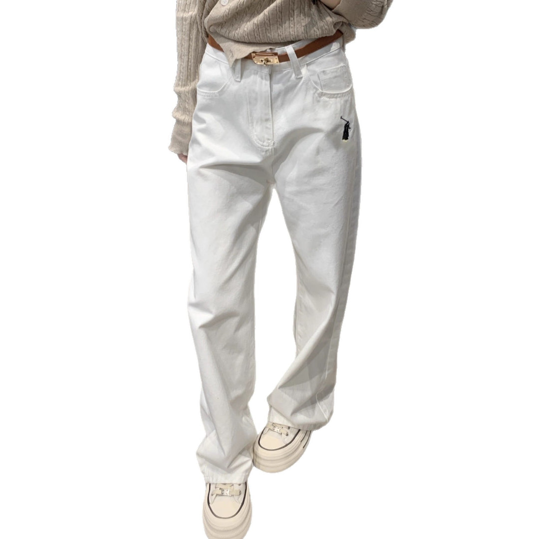 Damen Weite High-Waist Jeans Drune