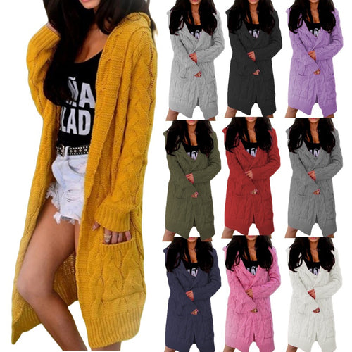 Damen Strickmantel Drune