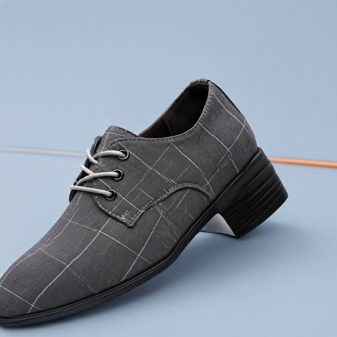 Herren Elegante Schnürschuhe im modernen Karomuster Drune