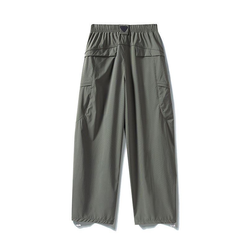 Herren Tech-Cargo-Hose aus wind- und wasserabweisendem Nylon mit elastischem Bund & Multifunktionstaschen Drune