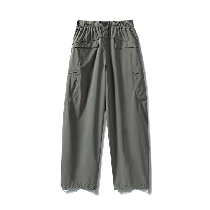 Herren Tech-Cargo-Hose aus wind- und wasserabweisendem Nylon mit elastischem Bund & Multifunktionstaschen Drune