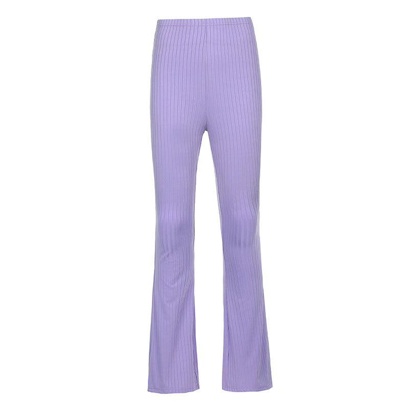 Damen Stretchhosen im eleganten Rippdesign Drune
