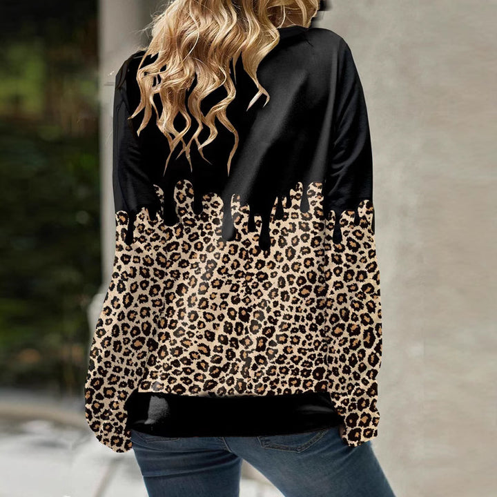 Damen Kapuzenpullover mit trendigem Animal-Print und lässigem Schnitt Drune