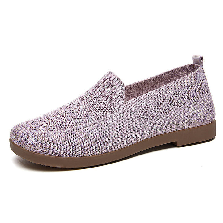 Damen Bequeme Slip-On Schuhe mit atmungsaktivem Netzwerkdesign Drune
