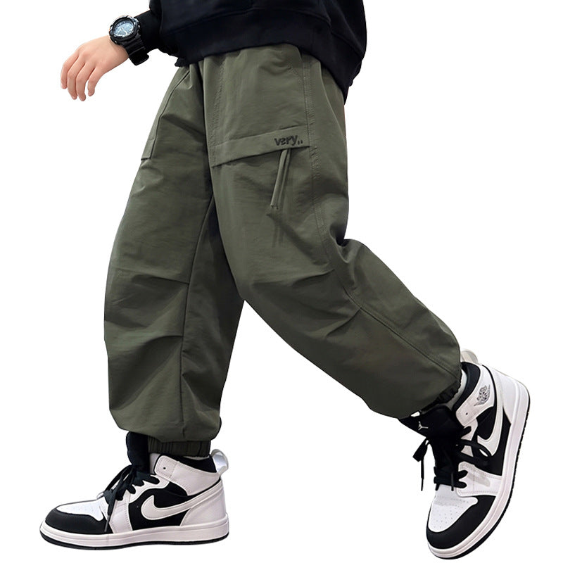 Herren Cargo-Hose mit verstellbarem Bund und Taschen Drune