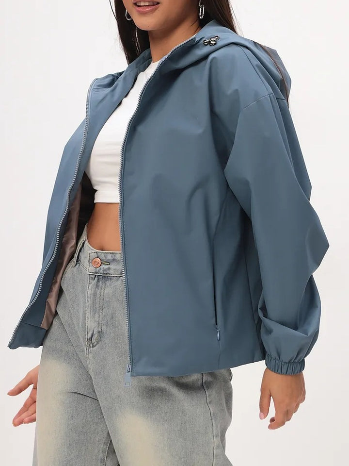 Damen Leichte Freizeitjacke mit Kapuze
