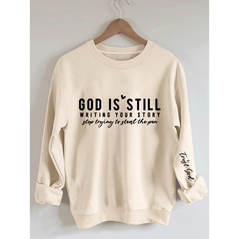 Damen Sweatshirt mit inspirierendem Schriftzug und weichem Material Drune