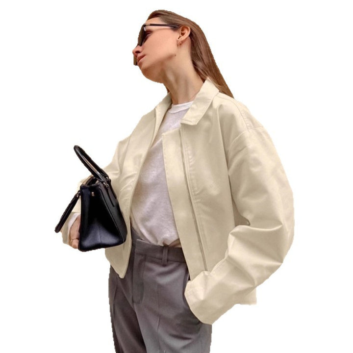 Damen Oversized Utility-Jacke mit modernem Zip-Design Drune