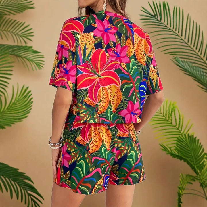Damen Sommerliches Kurzarm-Set Drune