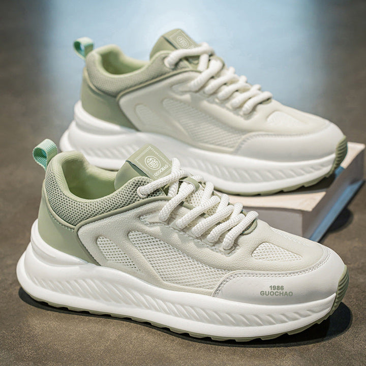 Damen Sportliche Freizeit Sneakers mit atmungsaktiver Mesh-Oberfläche und dämpfender Sohle Drune
