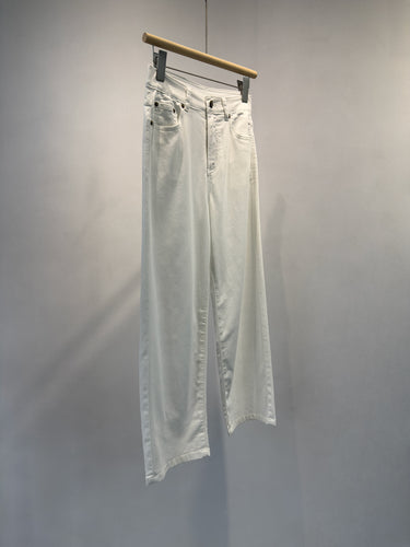 Damen Weite-Leg Hoch Taillierte Jeans Drune
