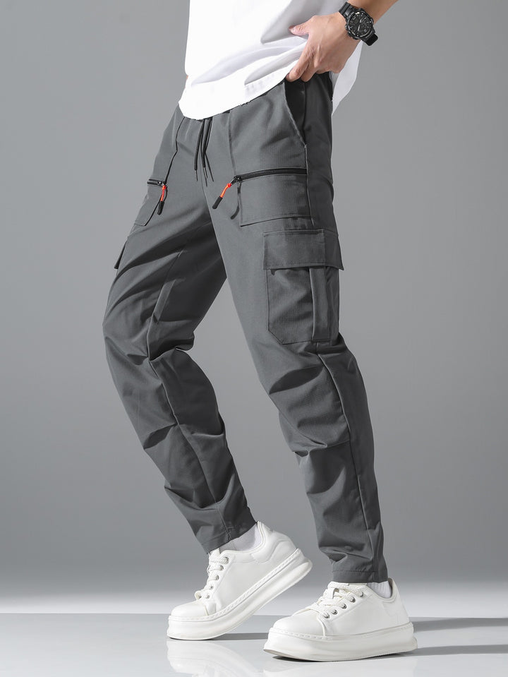 Herren Bequeme Cargo-Hose mit elastischem Bund Drune