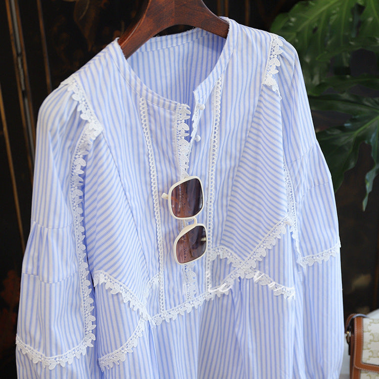 Damen Verspielte Bluse mit Rüschen-Details Drune