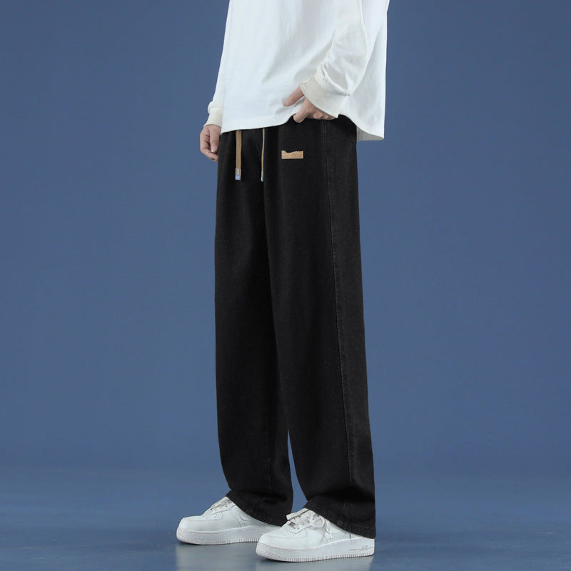Herren Bequeme Weitgeschnittene Freizeithose