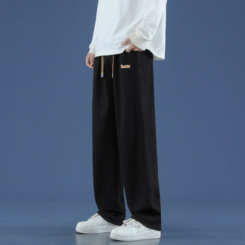 Herren Bequeme Weitgeschnittene Freizeithose