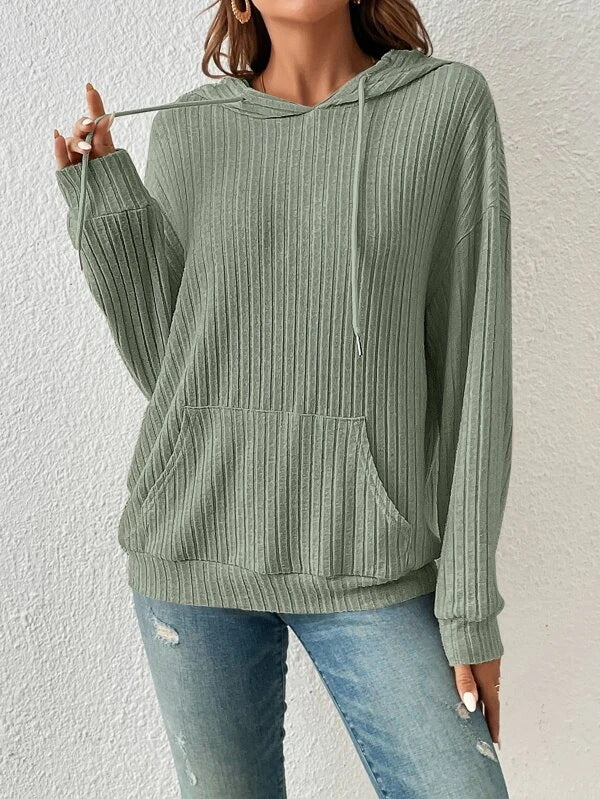 Damen lässiger Kapuzenpullover Drune