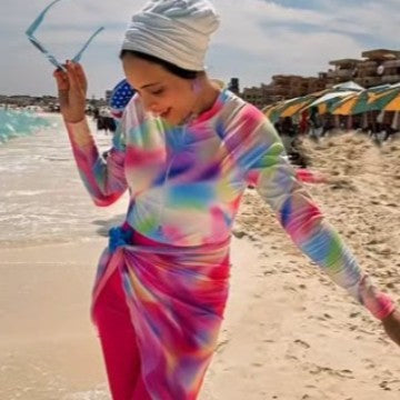 Damen Modischer Beachwear-Anzug mit Wickeldesign Drune