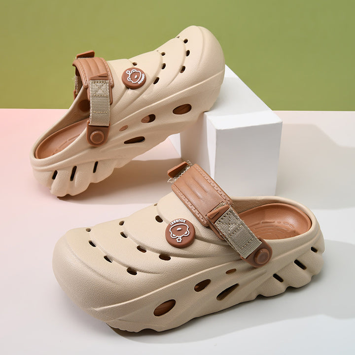 Femme Verstellbare Riemen Freizeit Clogs Drune