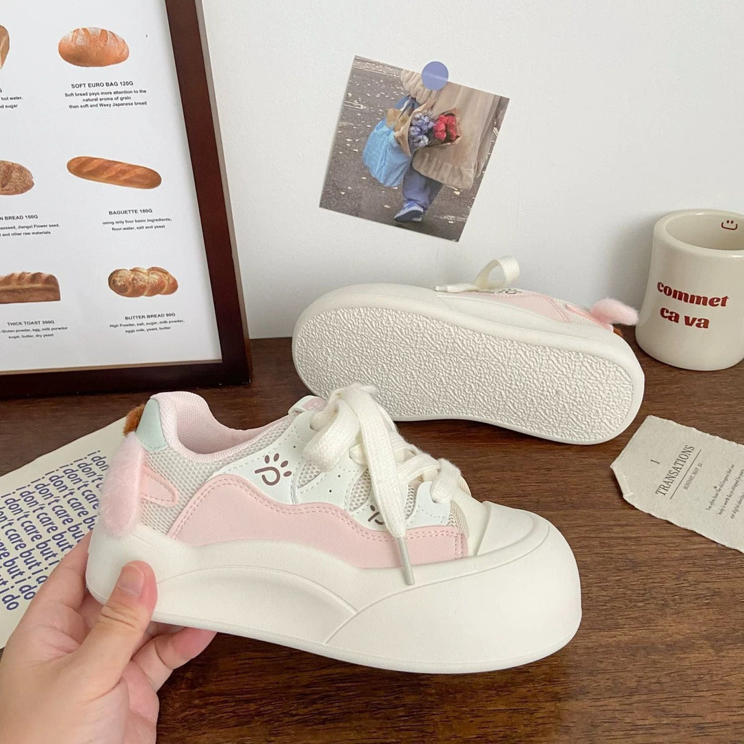 Damen Trendy Sneakers mit süßen Dekorationen und komfortabler Dämpfung Drune