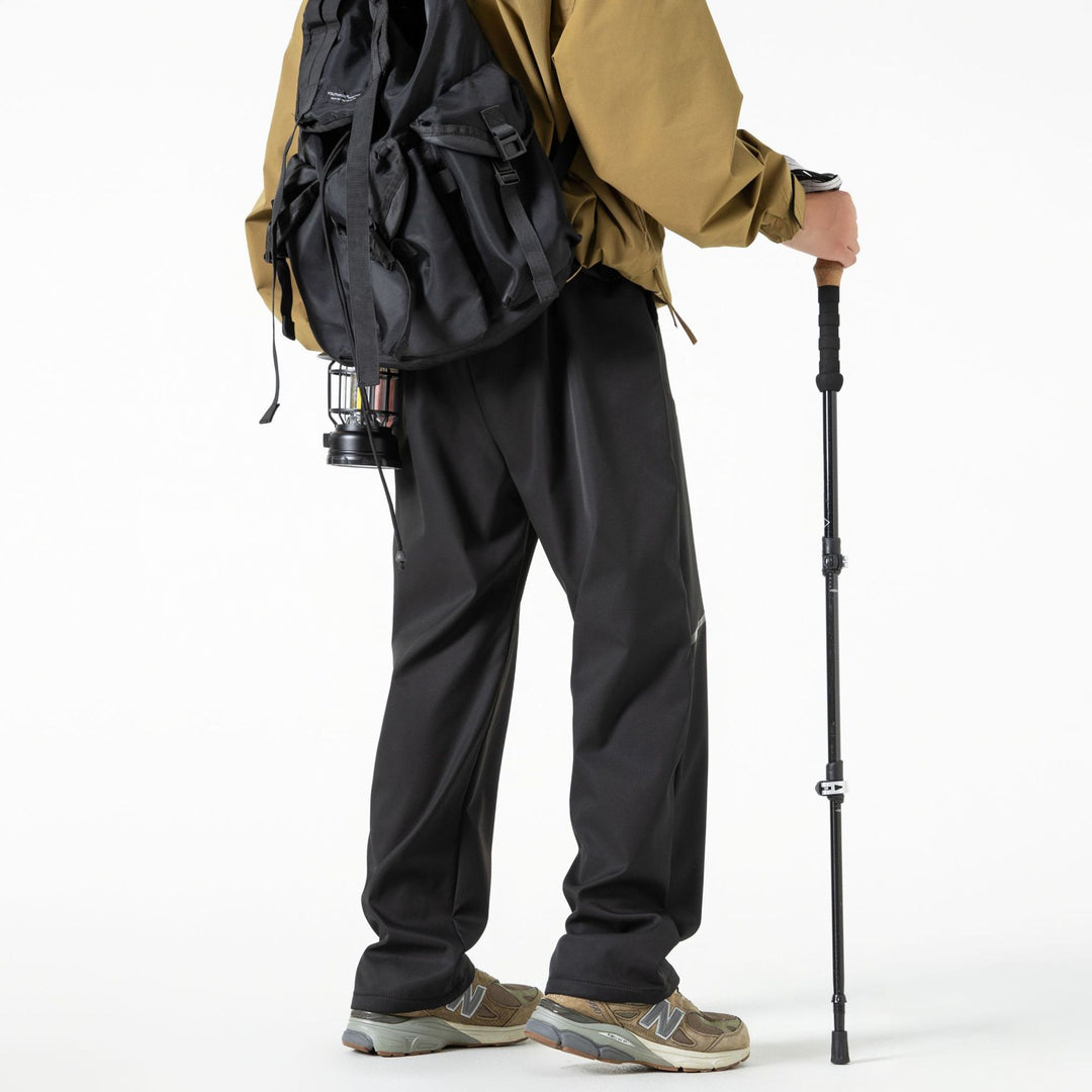 Herren Atmungsaktive Softshell-Cargo-Hose mit Tunnelzugbund, Zipper-Seitentasche und geradem Schnitt Drune