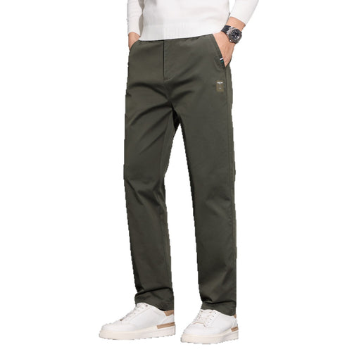 Herren Baumwoll-Chino mit geradem Schnitt und aufgesetzten Gesäßtaschen Drune