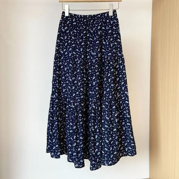 Damen Maxirock mit romantischem Blumenmuster und lässigem Design Drune