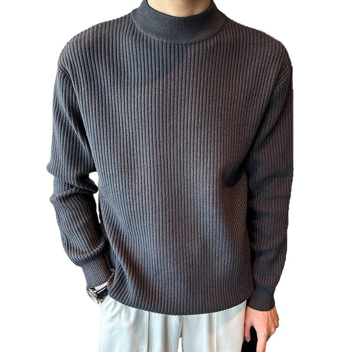 Herren Gemütlicher Rippenstrickpullover Drune