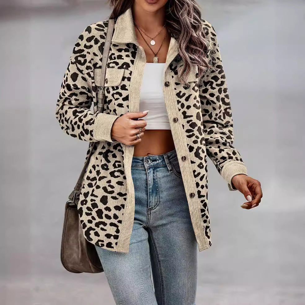 Damen lässige und modische Karo-Jacke Drune