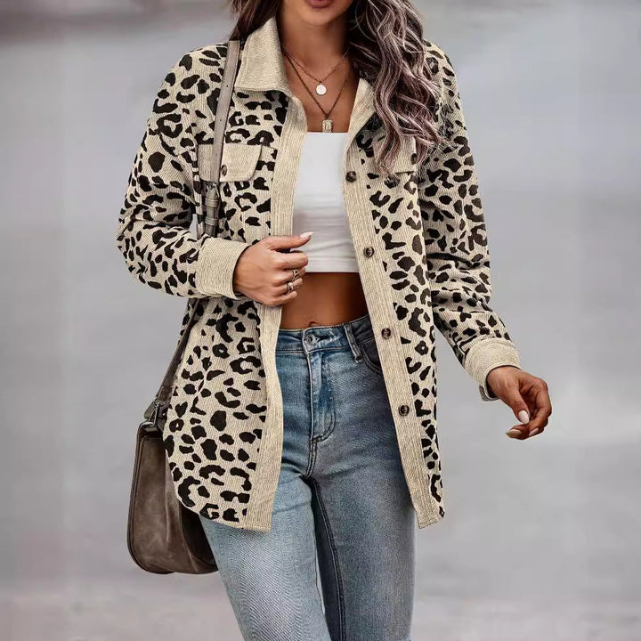 Damen lässige und modische Karo-Jacke Drune