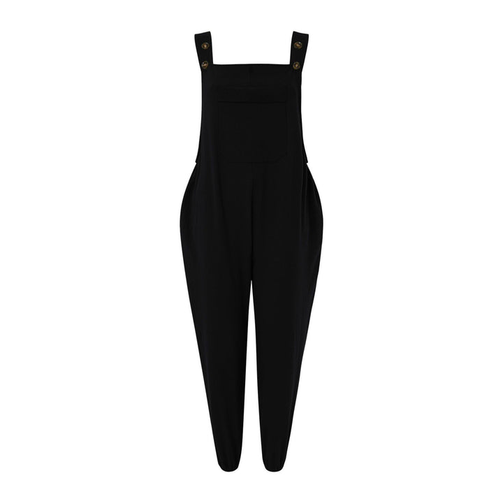 Damen stilvolle Latzhosen mit Taschen Drune