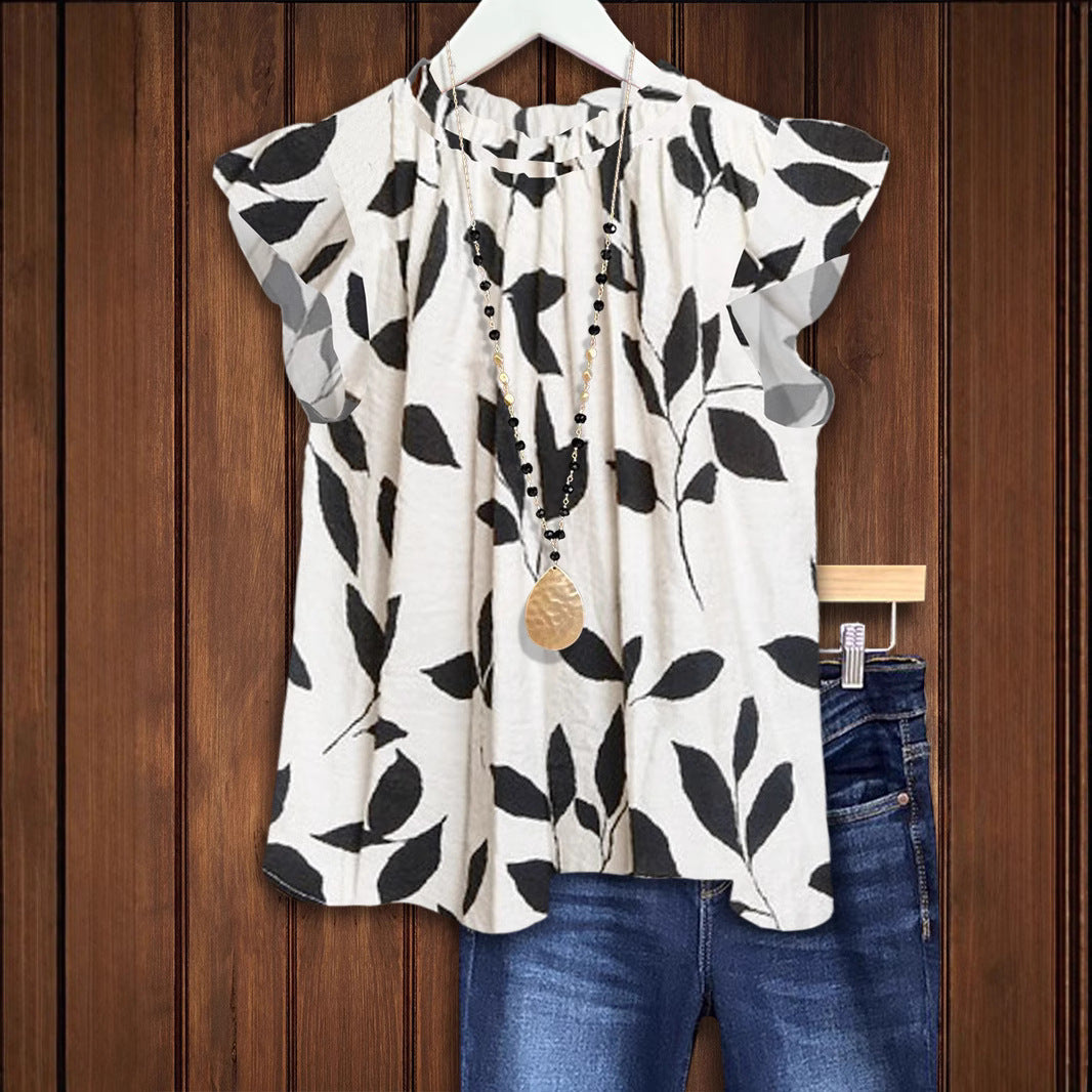 Damen Bluse mit floralem Design Drune