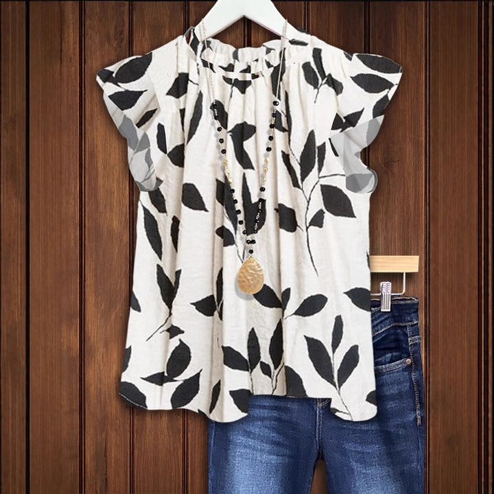 Damen Bluse mit floralem Design Drune