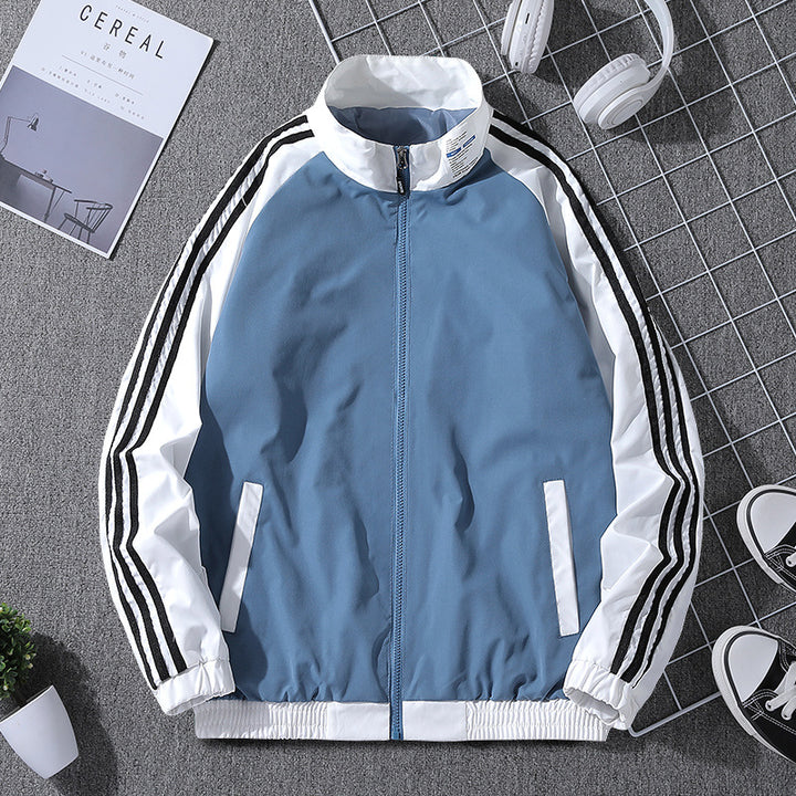 Herren Sportliche Übergangsjacke mit Reißverschluss und seitlichen Taschen Drune