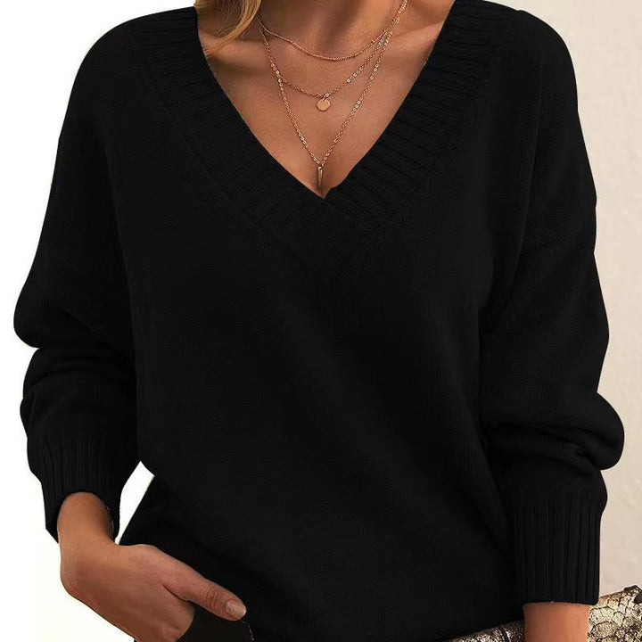Drune | Zeitloser Einfarbiger Strickpullover Für Komfort