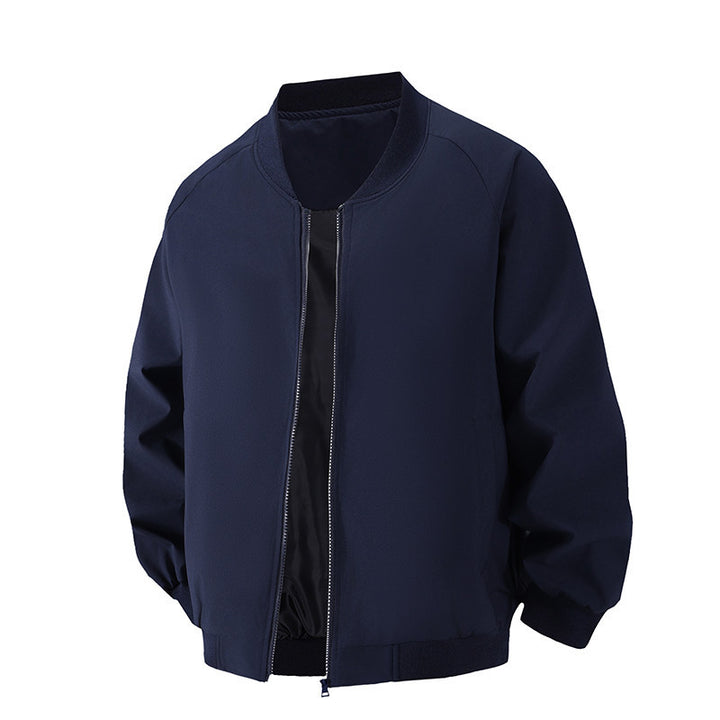 Herren Minimalistische Oversize-Bomberjacke mit Raglanärmeln, elastischem Saum & Komfortkragen Drune