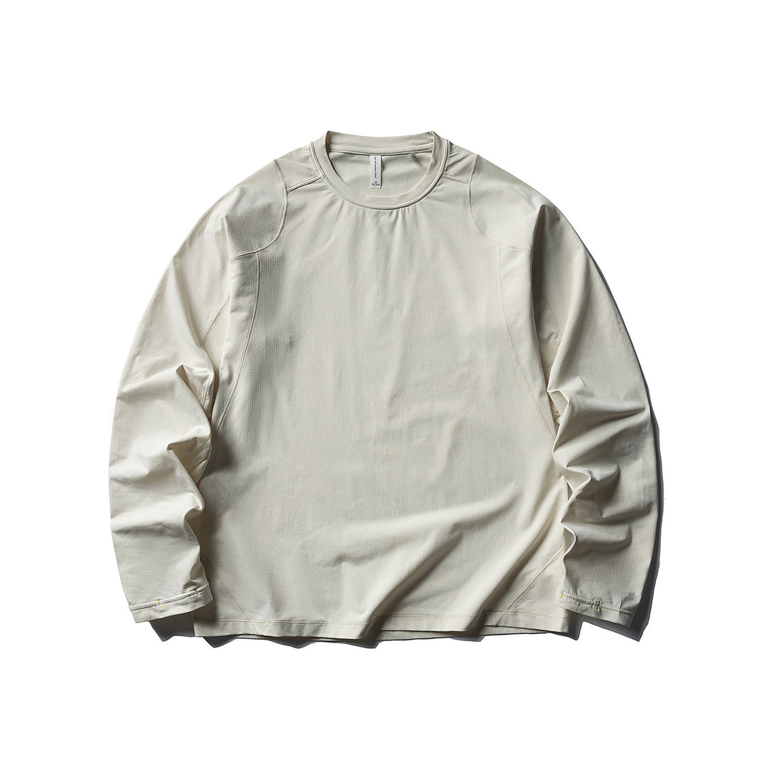 Unisex Leichter technischer Longsleeve mit Rundhalsausschnitt, Raglanärmeln und atmungsaktivem Funktionsmaterial Drune