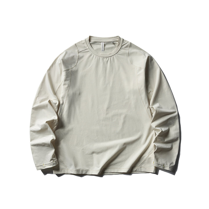 Unisex Leichter technischer Longsleeve mit Rundhalsausschnitt, Raglanärmeln und atmungsaktivem Funktionsmaterial Drune