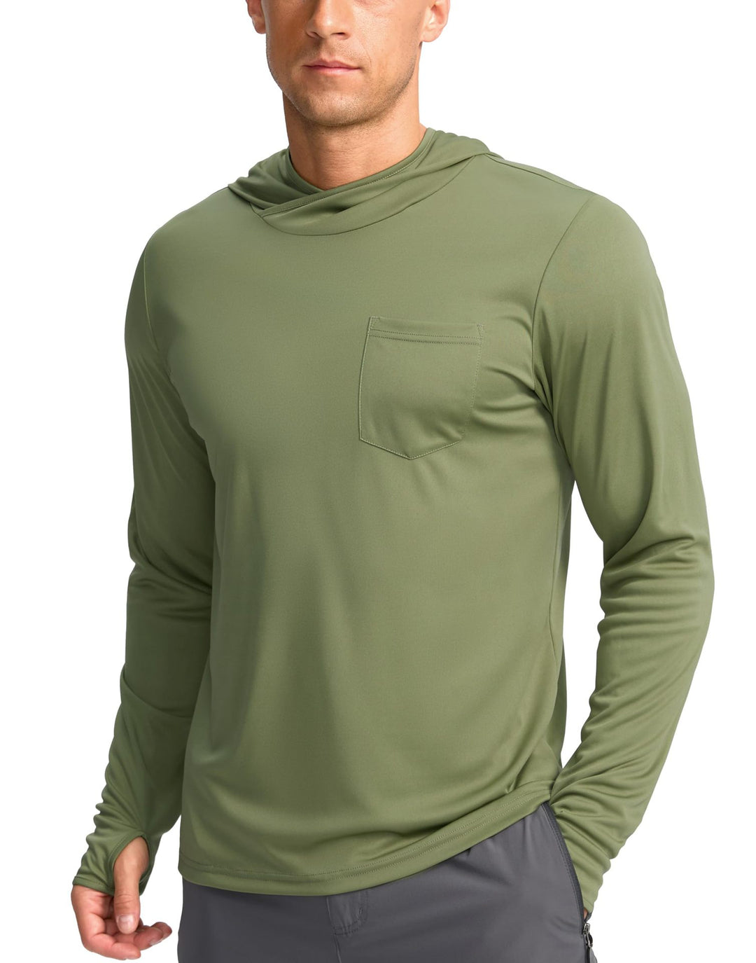 Herren Funktionsshirt mit Kapuze und Taschen