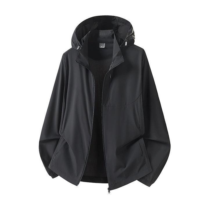 Damen Leichter Windbreaker mit Kapuze Drune