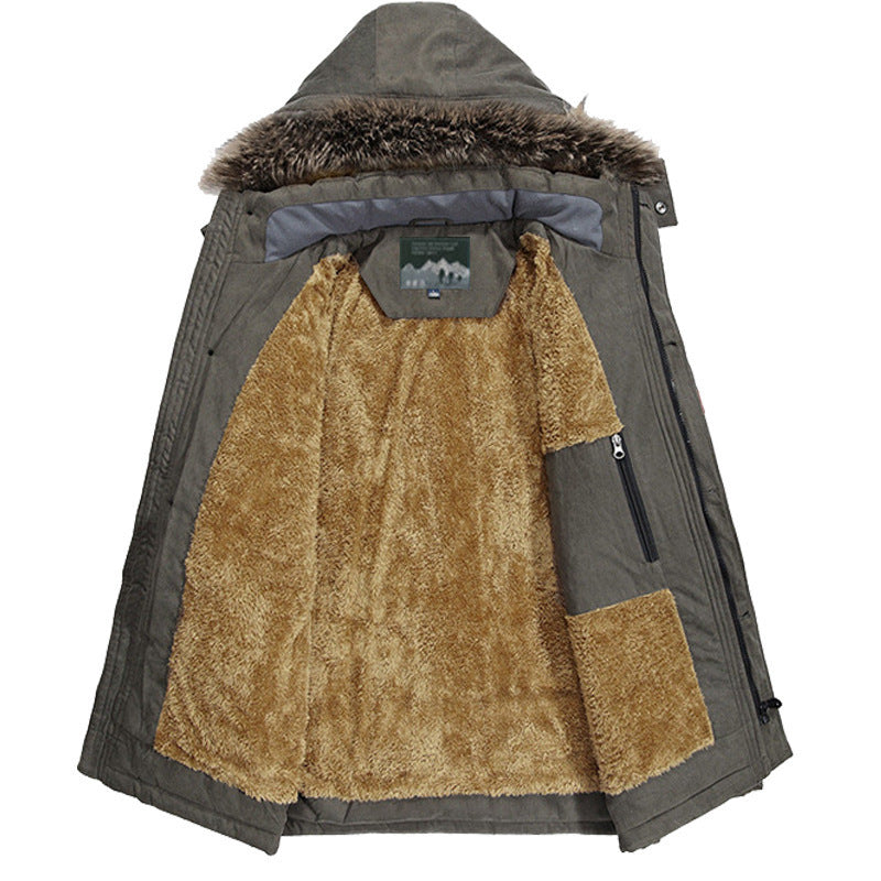 Herren Winterjacke mit Fleece-Futter Drune