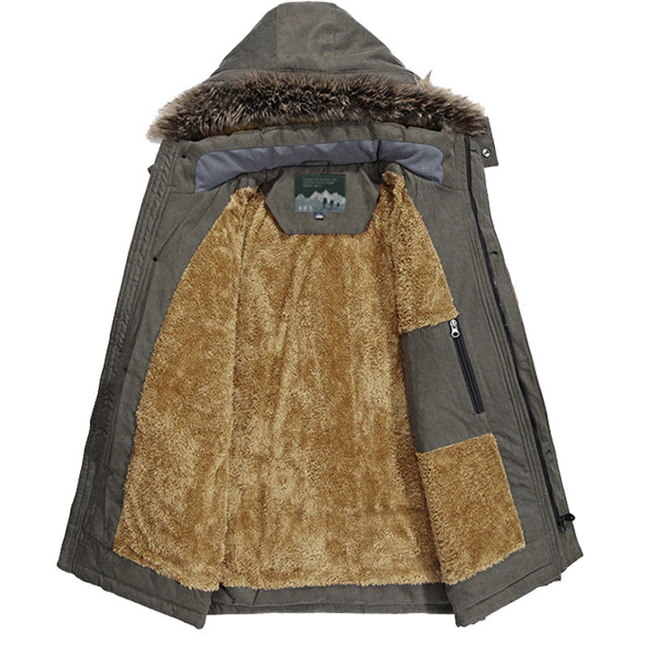 Herren Winterjacke mit Fleece-Futter Drune
