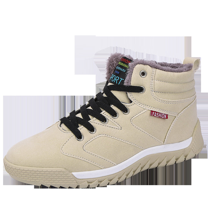 Damen Gefütterter knöchelhoher Winter Sneaker mit Teddyfutter und rutschfester Profilsohle Drune