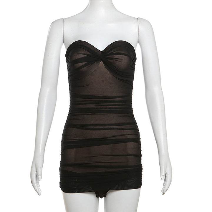 Damen Bandeau-Badeanzug mit raffinierter Raffung und figurformendem Design Drune