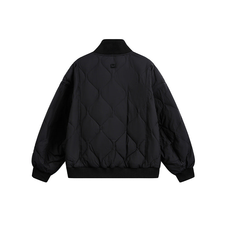 Damen Gesteppte Kurzblousonjacke mit Stehkragen und elastischem Saum Drune